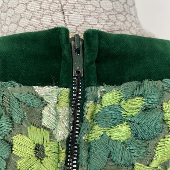 Happy St Patrick's Day! Vintage 1960's Vera Mont Paris Velvet Green Party Dress - Picture 6 of 9